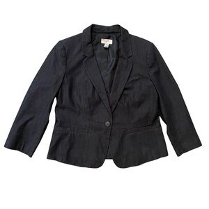 LOFT Chambray Denim Blazer sz 8